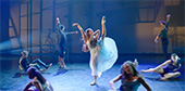 Still image of Barlow (Juliet Doherty) performs on the Broadway stage with the FreeDancers.